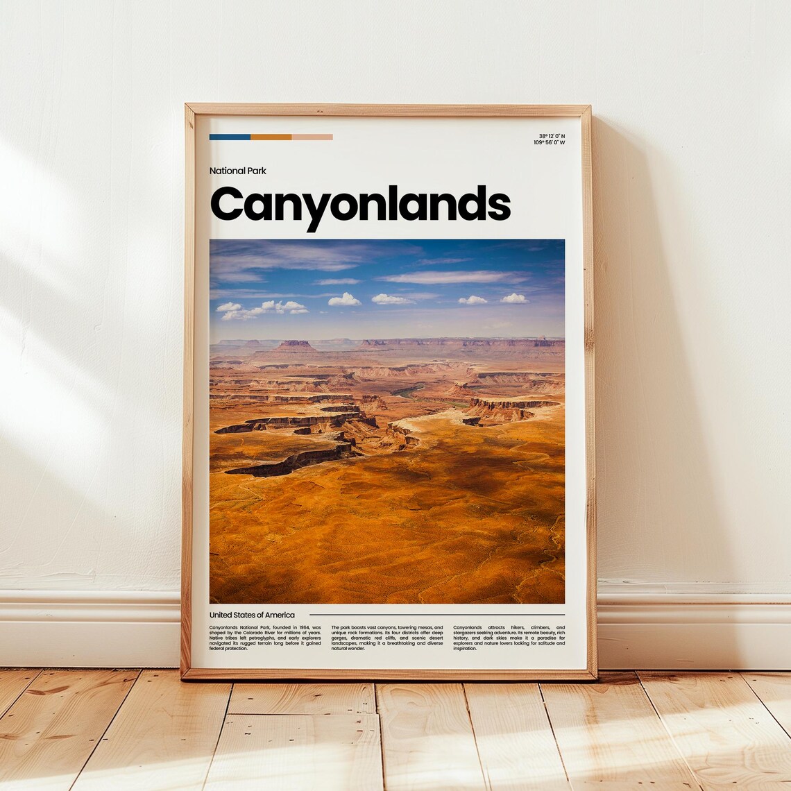 Canyonlands Utah Desert Mesas National Park Poster Aerial Photo