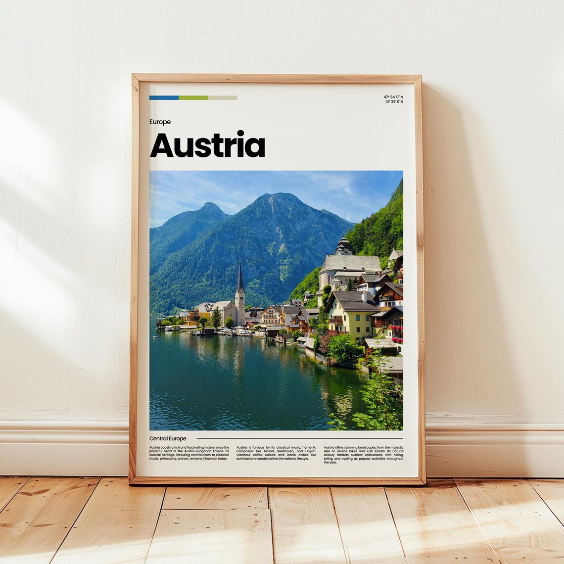 Austria Poster Print Photo Wall Art Europe Travel Gift