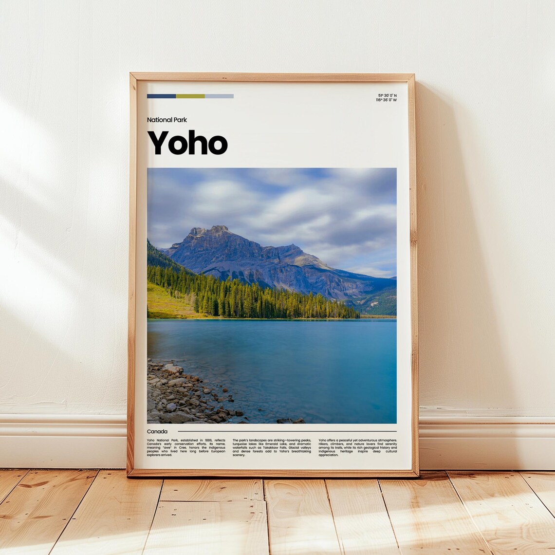 Yoho Poster Print Photo Wall Art Canada National Park Travel Gift