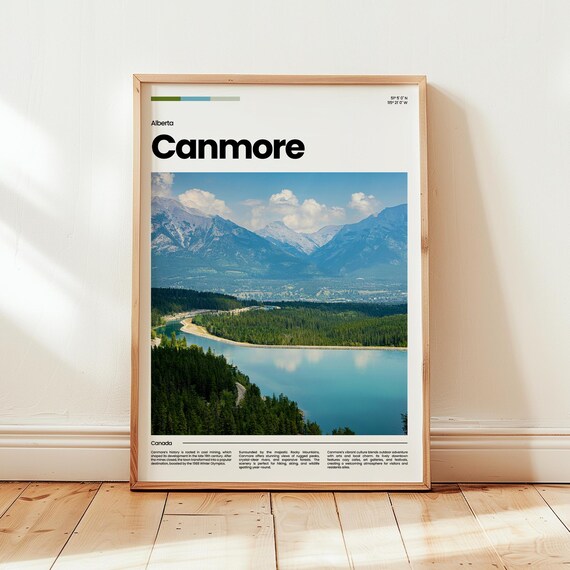 Canmore Poster Print Photo Wall Art Canada Travel Gift
