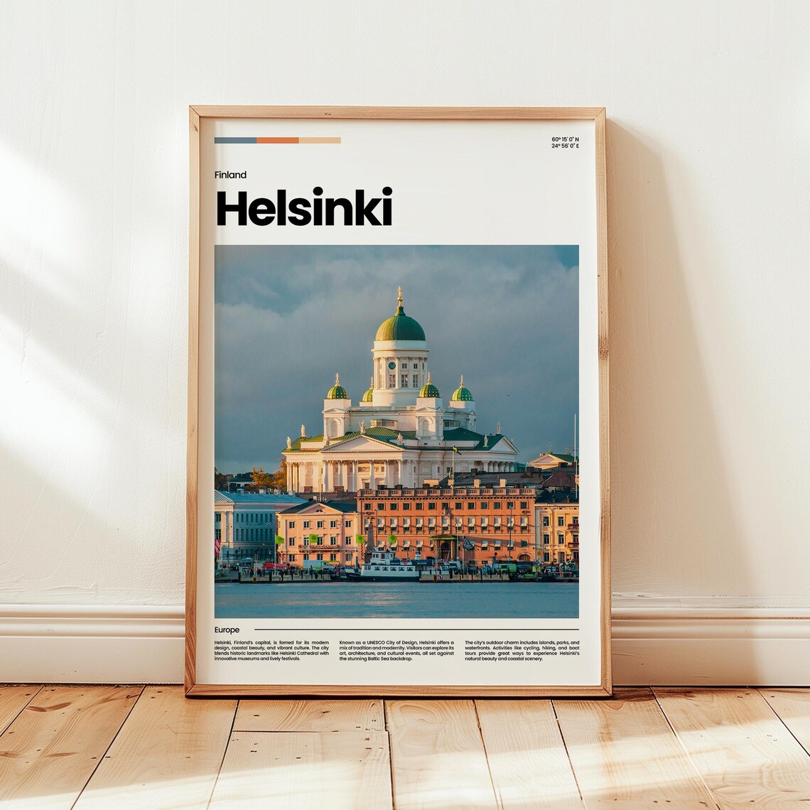 Helsinki Finland Cathedral Photo City Travel Europe Nordic Wall Art