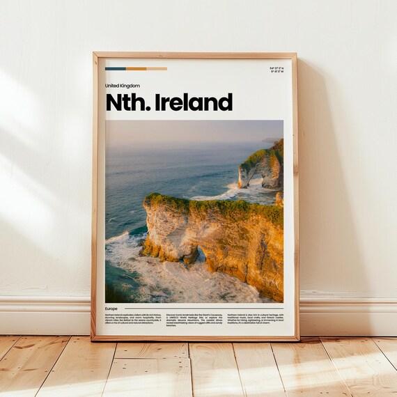 Northern Ireland Poster Print Photoireland Europe Travel Gift