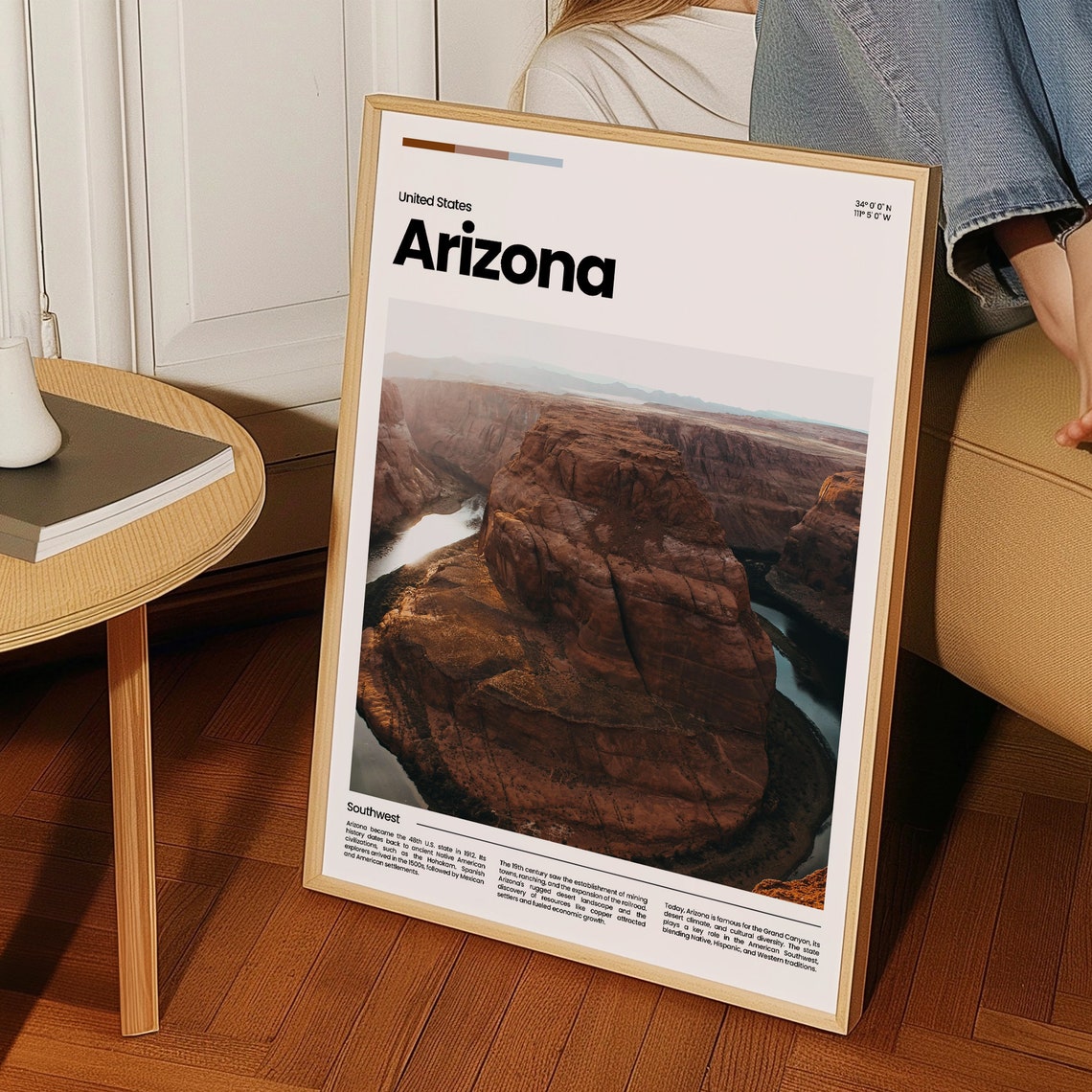 Arizona Travel Poster Arizona Poster Arizona Photo Poster Arizona Art Print Arizona Art Usa Poster Usa Travel Poster Travel Gift - Image 3