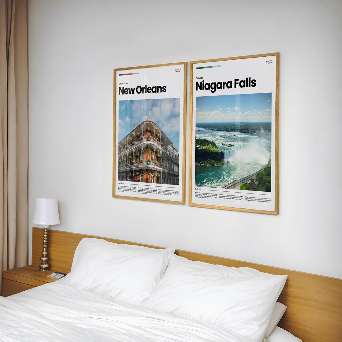 Niagara Falls Aerial Waterfall Mist Boat Tour Canada Travel Poster - Image 2