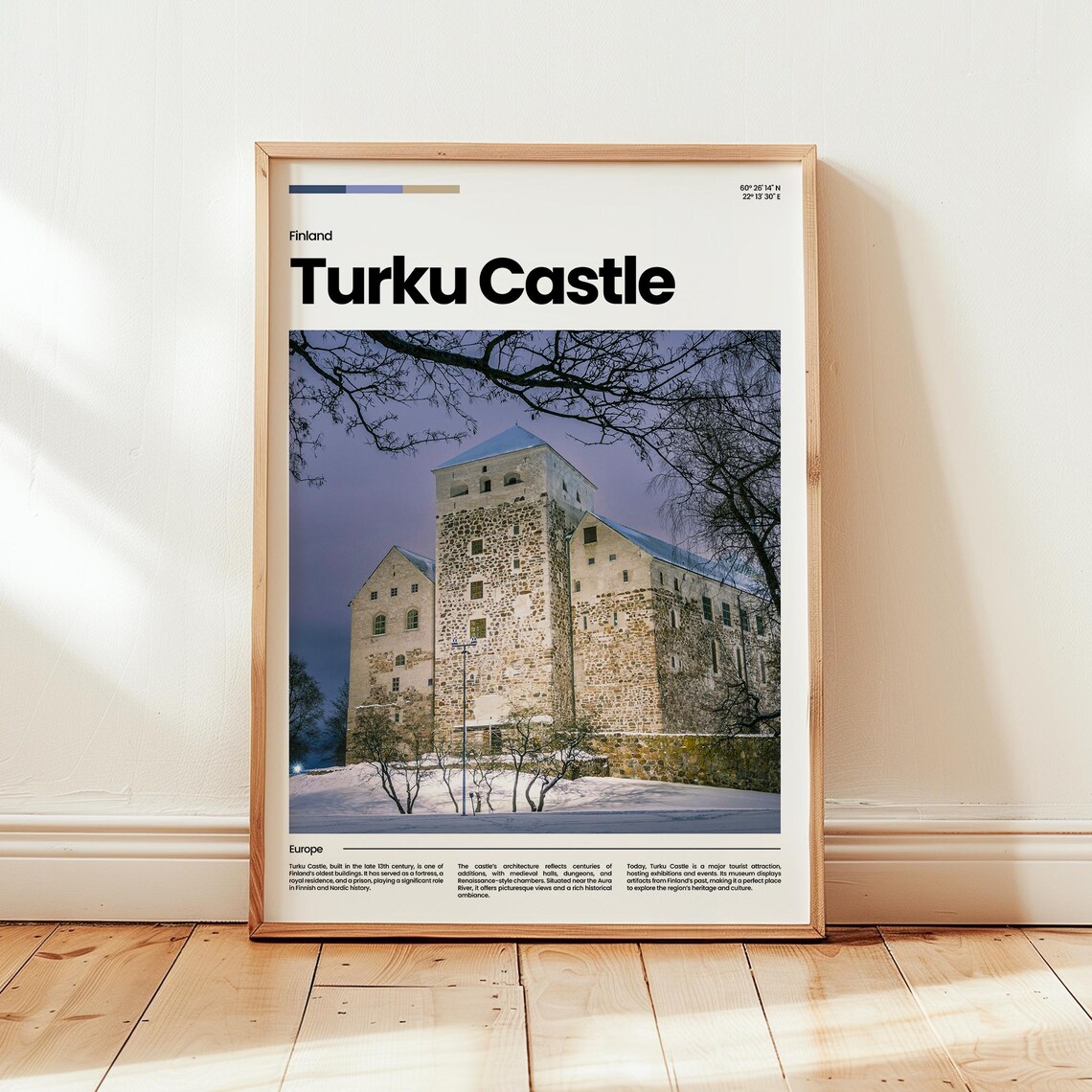 Turku Castle Poster Print Photo Finland Wall Art Travel Gift