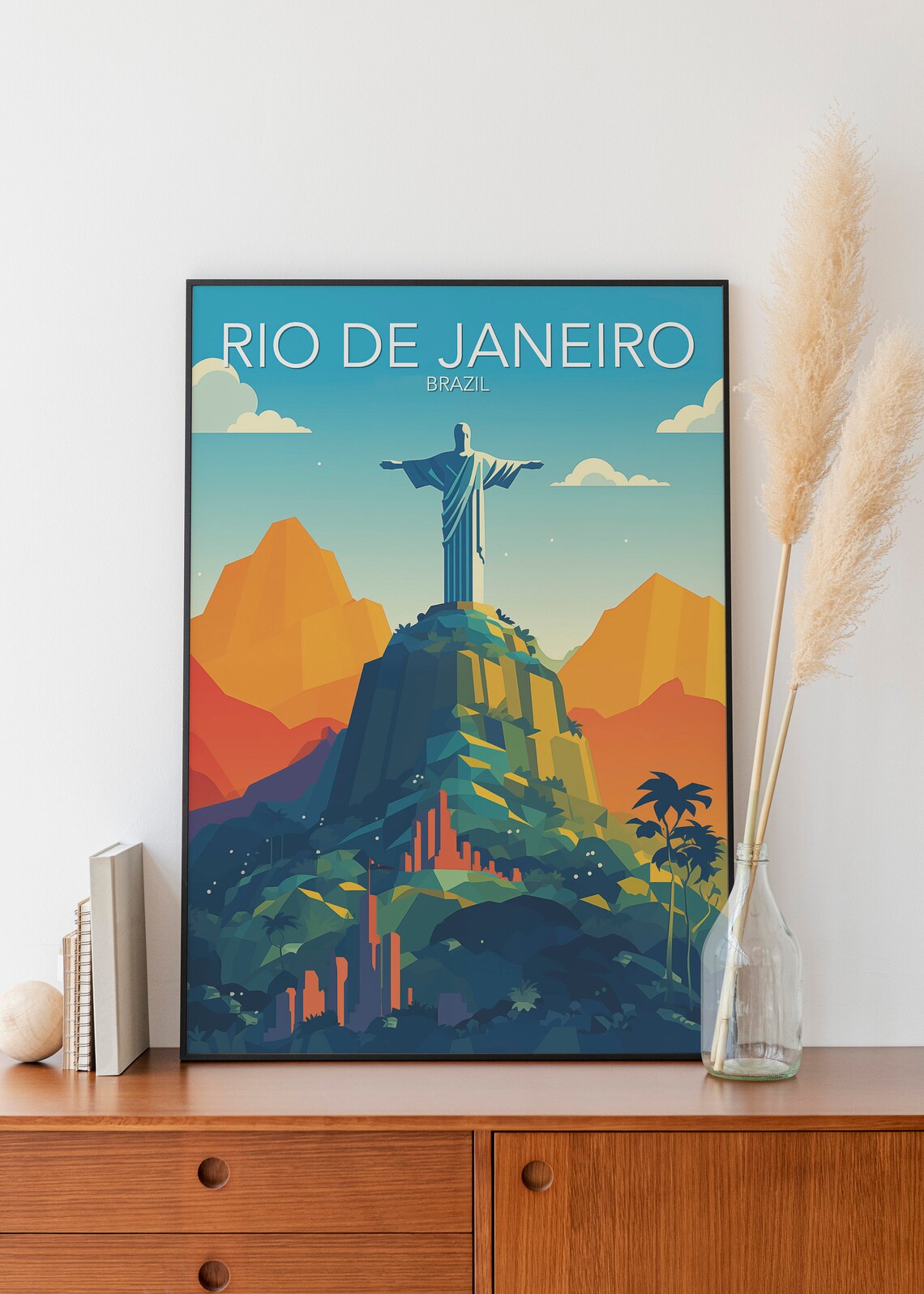 Christ the Redeemer, Rio De Janeiro Modern Poster - Image 3