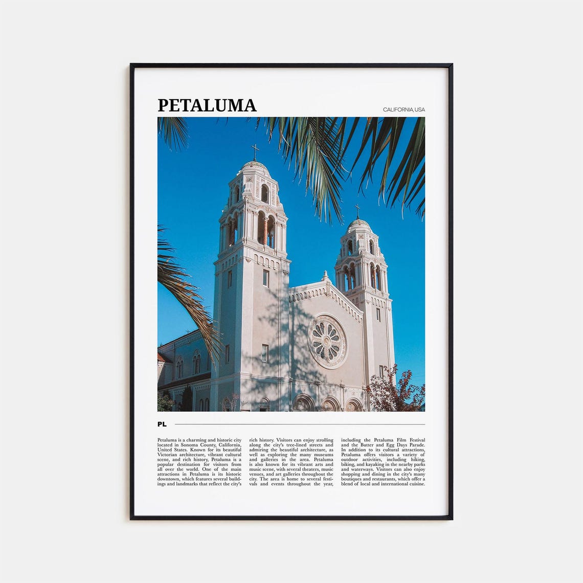 Petaluma Travel Poster Petaluma Wall Art Petaluma Poster Print Petaluma Photo Petaluma Decor California Usa
