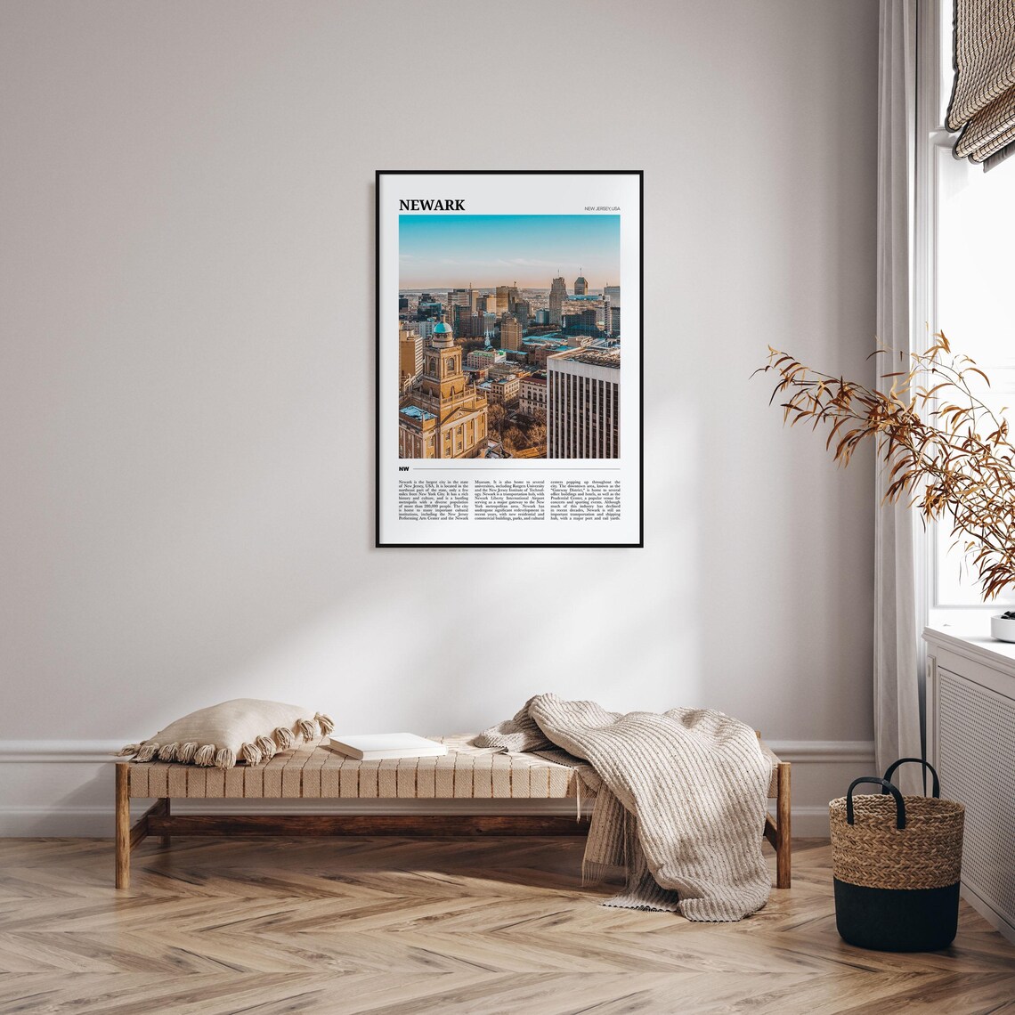 Newark New Jersey City Skyline Sunset Photography Travel Poster - Image 4