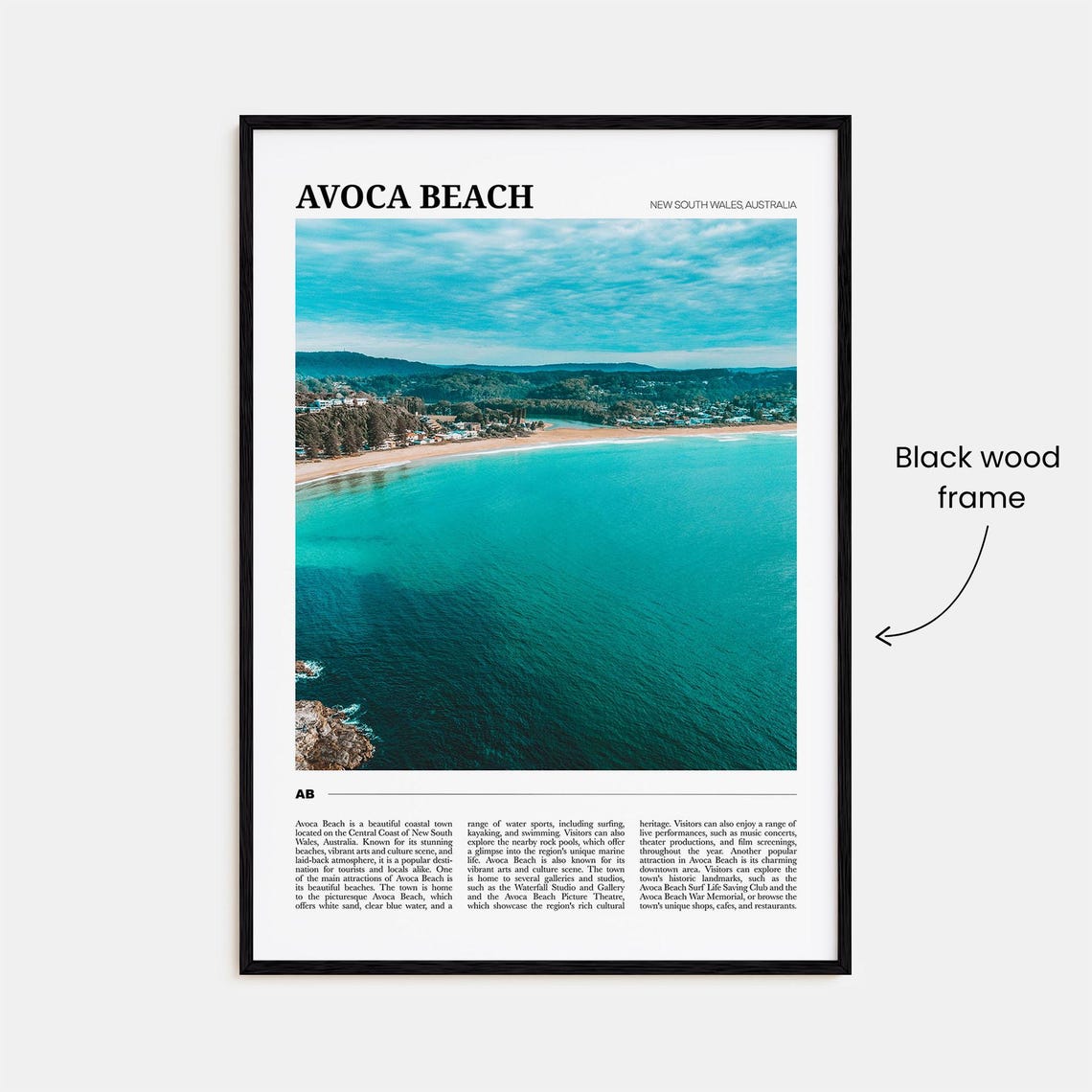 Avoca Beach New South Wales Australia Coastal View Travel Poster - Image 2