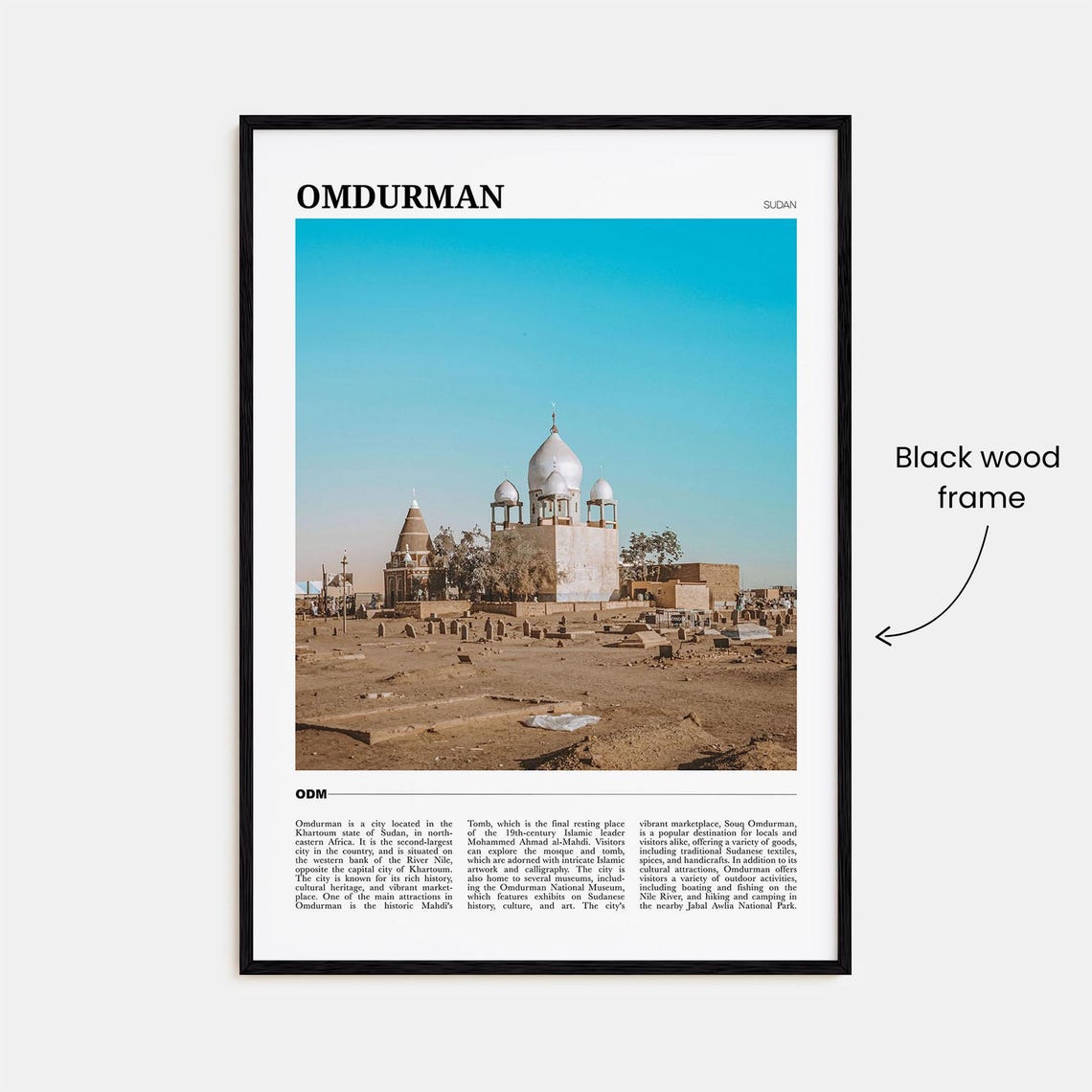 Omdurman Sudan Nile River Mahdi Tomb Domed Mosque Desert Photo Poster - Image 2