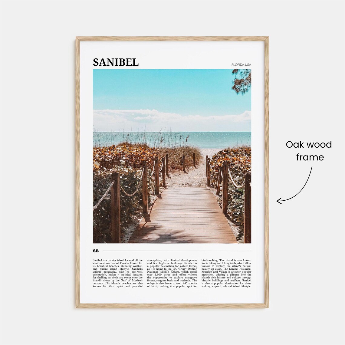 Sanibel Travel Poster, Florida USA Art Print - Image 3
