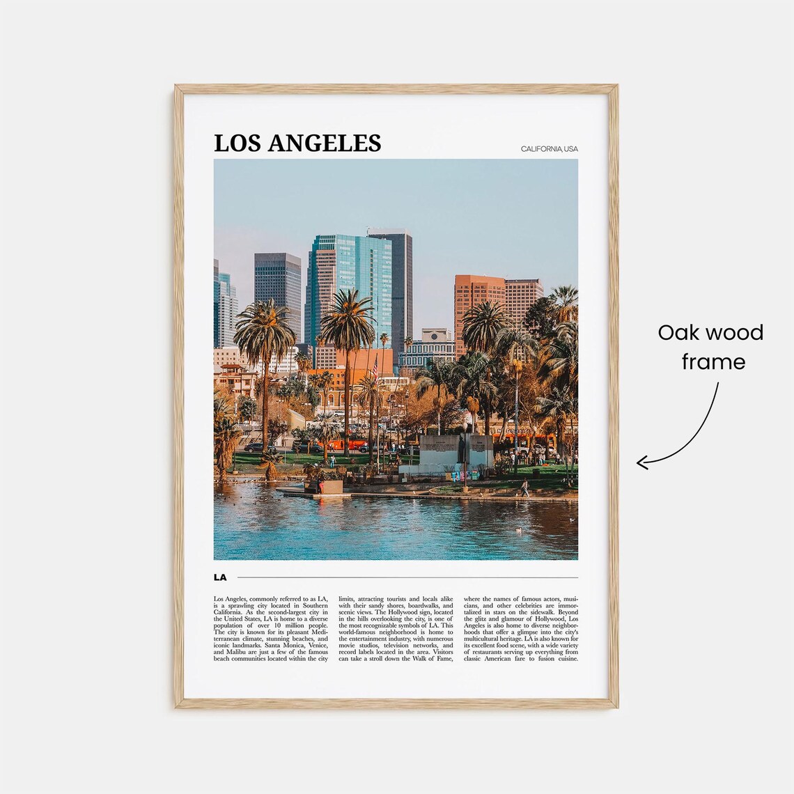Los Angeles Travel Poster No. 1, California Travel Poster - Image 3