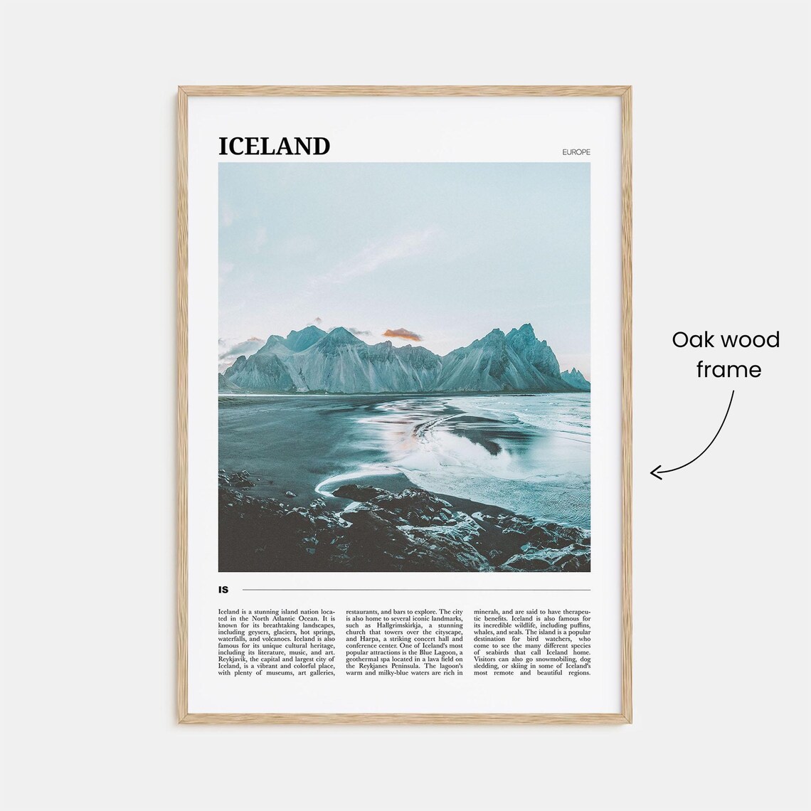 Iceland Travel Poster, Europe Wall Art - Image 3