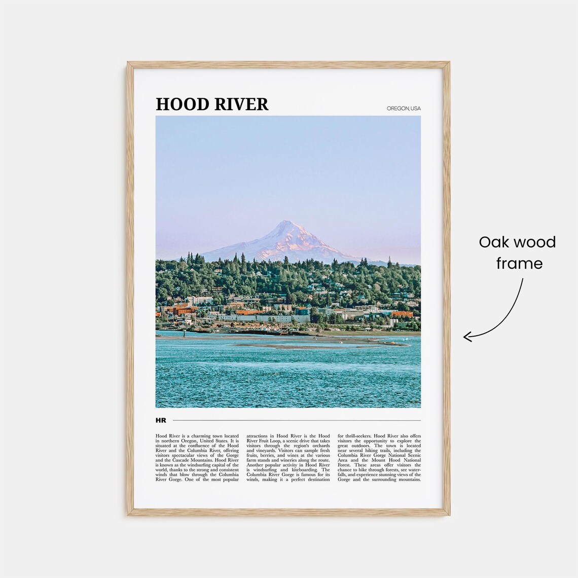 Hood River Travel Poster, Oregon Place Print - Image 3