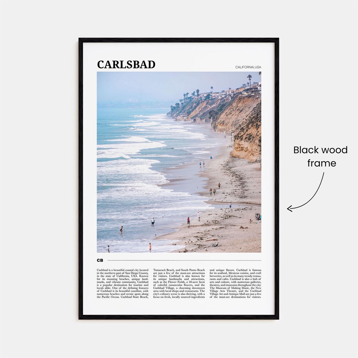Carlsbad Travel Poster No. 2, California Travel Poster - Image 2