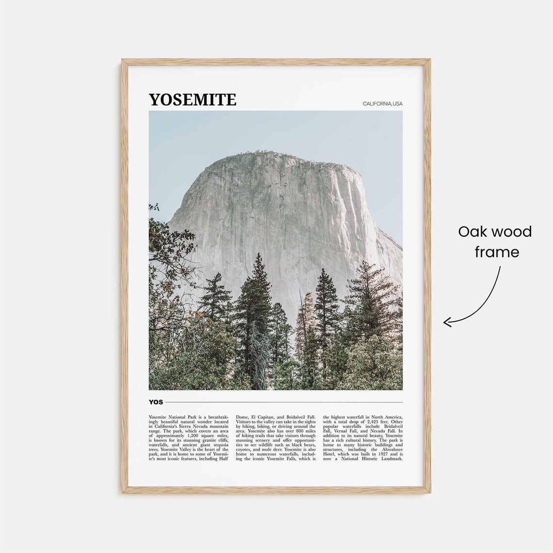 Yosemite National Park Travel Poster, California USA - Image 3