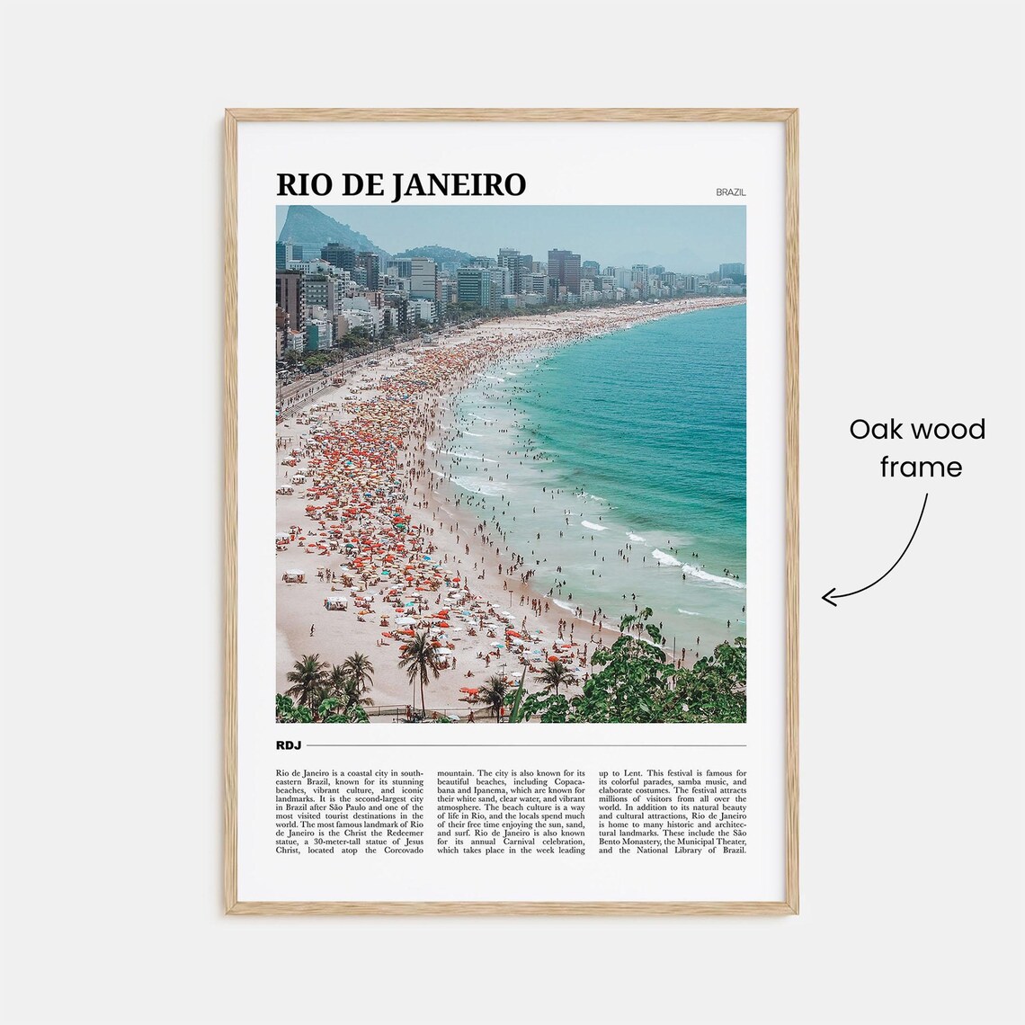 Rio De Janeiro Photo Brazil Wall Art Print - Image 3