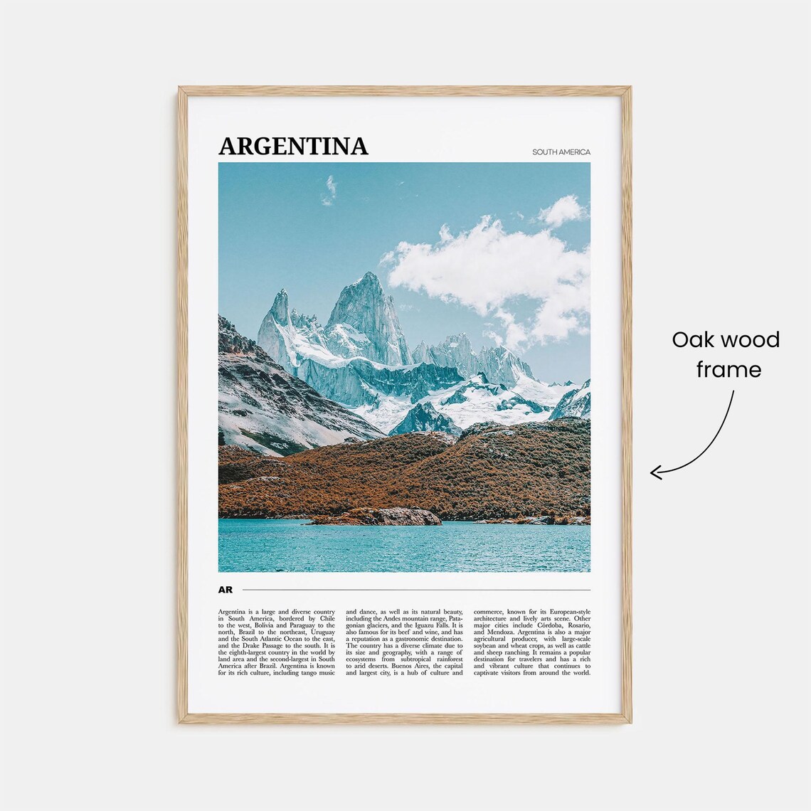 Argentina Travel Poster, South America Art Print - Image 3