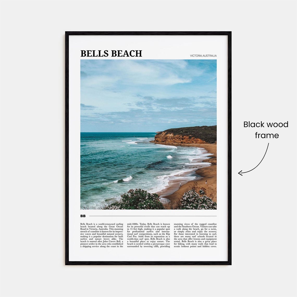 Bells Beach Victoria Australia Surf Coast Travel Poster Series - Image 2