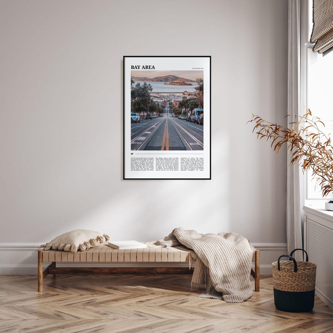 San Francisco Bay Area Cable Car Street Alcatraz Island Travel Poster - Image 4