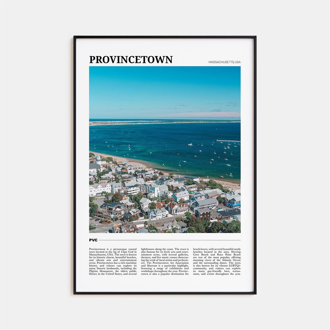 Provincetown Travel Poster, Massachusetts USA Art Print
