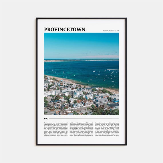 Provincetown Travel Poster, Massachusetts USA Art Print