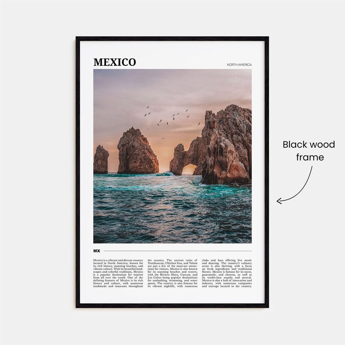 Mexico El Arco Los Cabos Rock Arch Ocean Travel Photography Art Poster - Image 2