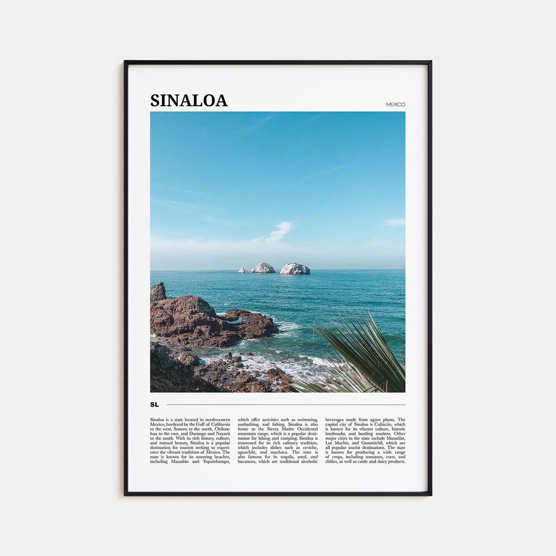 Sinaloa Travel Poster Sinaloa Wall Art Sinaloa Poster Print Sinaloa Photo Sinaloa Decor Mexico