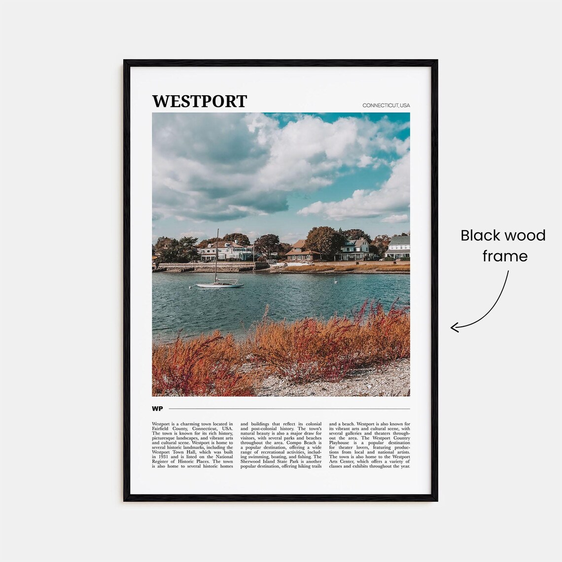 Westport Travel Poster, Connecticut Wall Art Print - Image 2