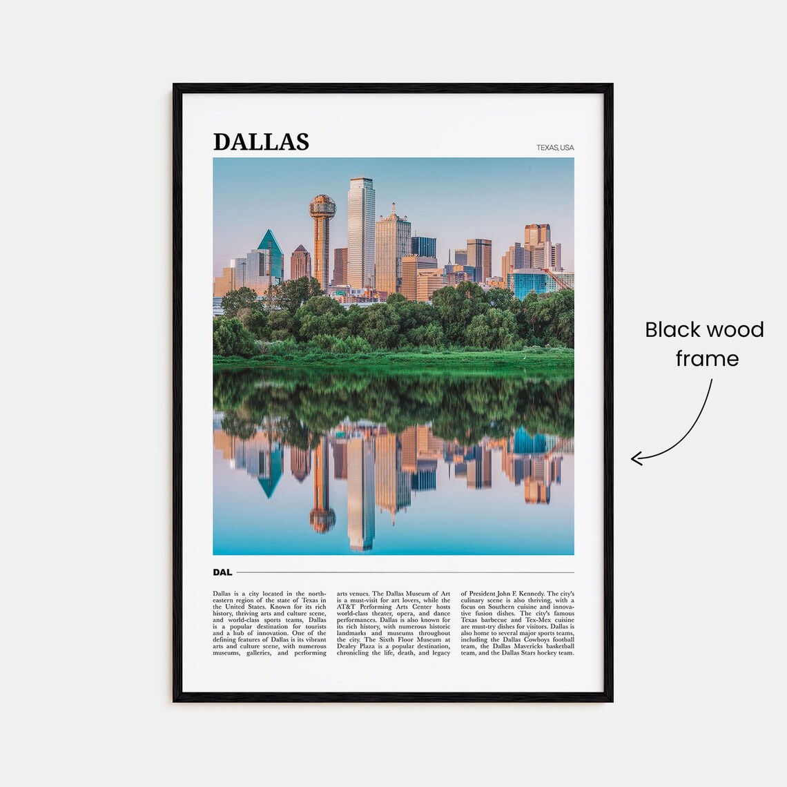 Dallas Travel Poster No. 2, Texas Travel Poster - Image 2
