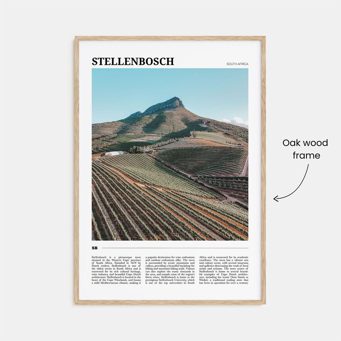 Stellenbosch Travel Poster, South Africa Art Print - Image 3