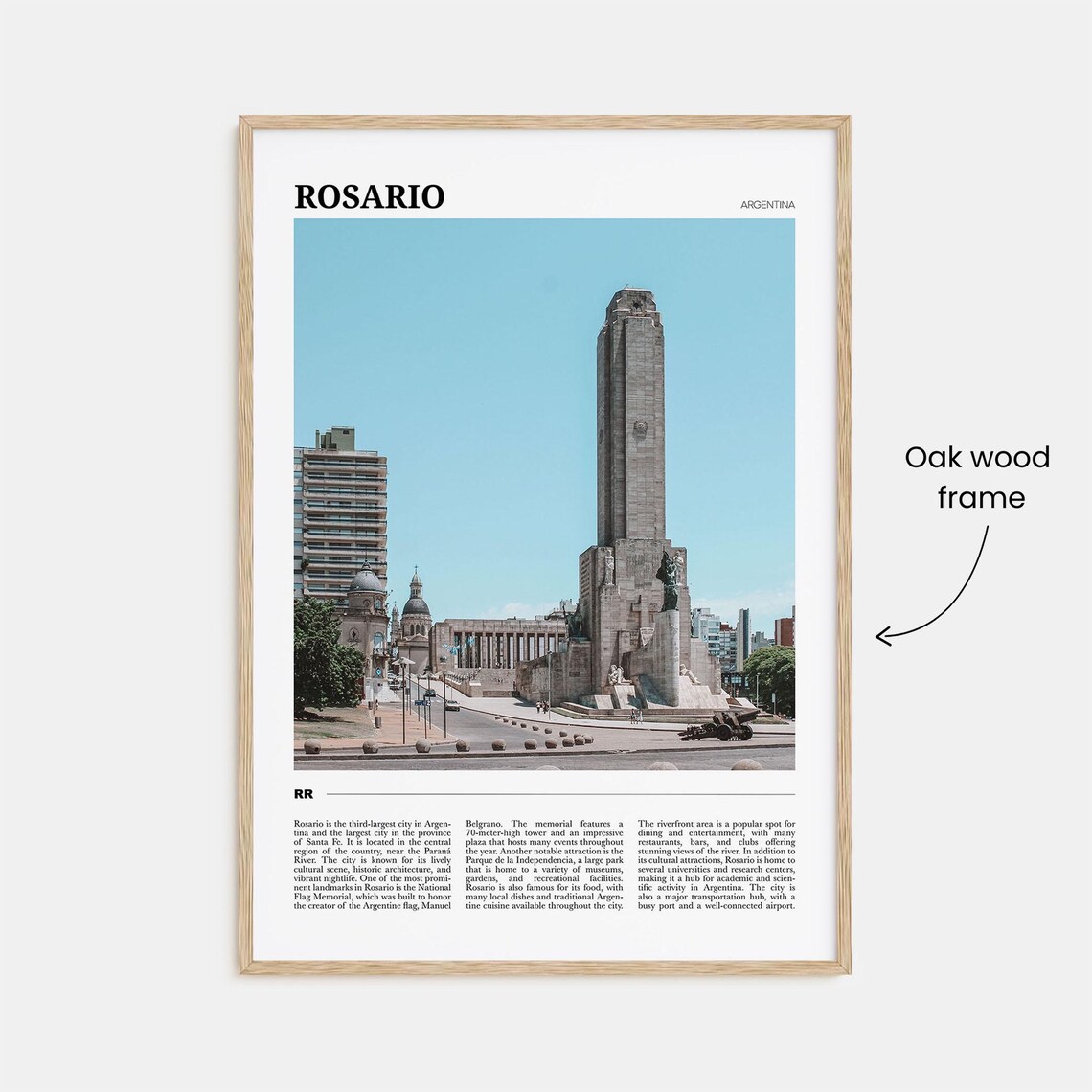 Rosario Travel Poster, Argentina Wall Art Print - Image 3