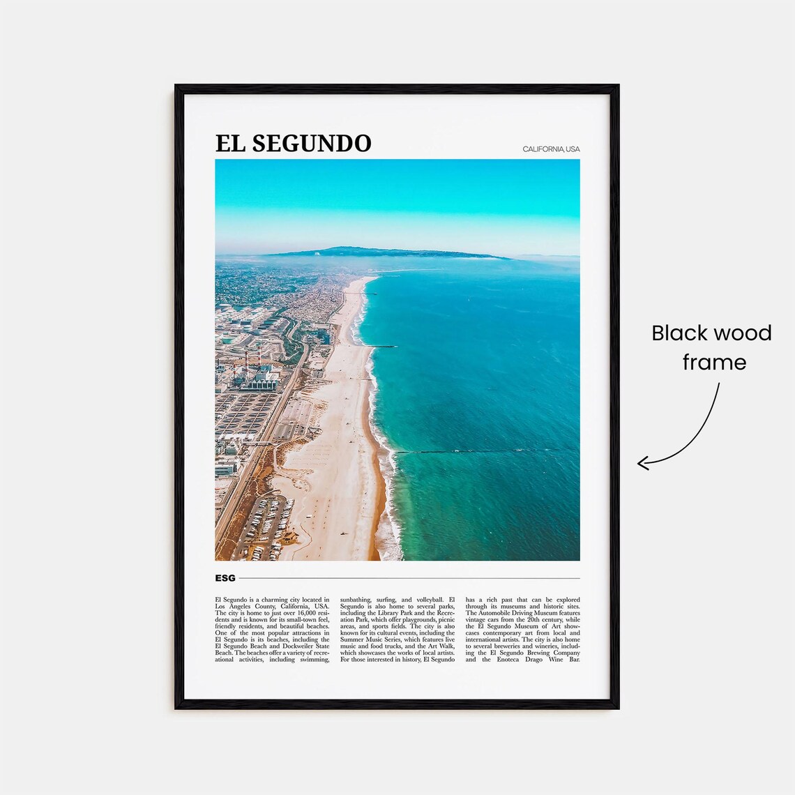 El Segundo Travel Poster, California Wall Art Print - Image 2