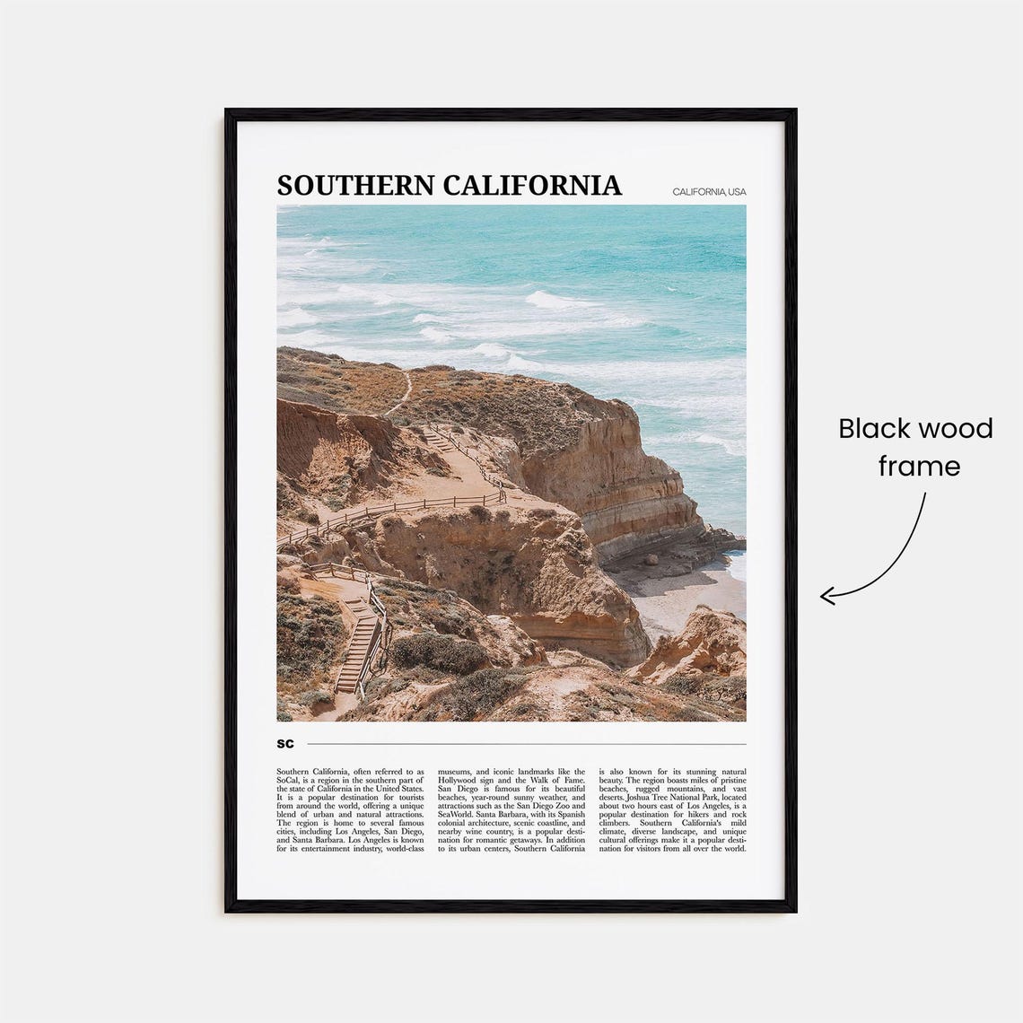 Southern California Travel Poster Southern California Wall Art Southern California Poster Print California Photo California Decor Usa - Image 2