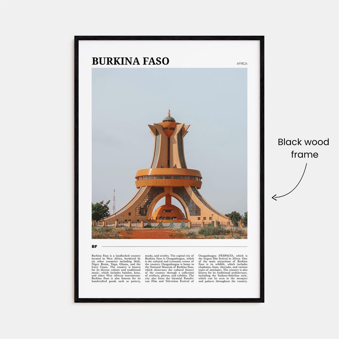 Burkina Faso Travel Poster Burkina Faso Wall Art Burkina Faso Poster Print Burkina Faso Photo Burkina Faso Decor Africa - Image 2