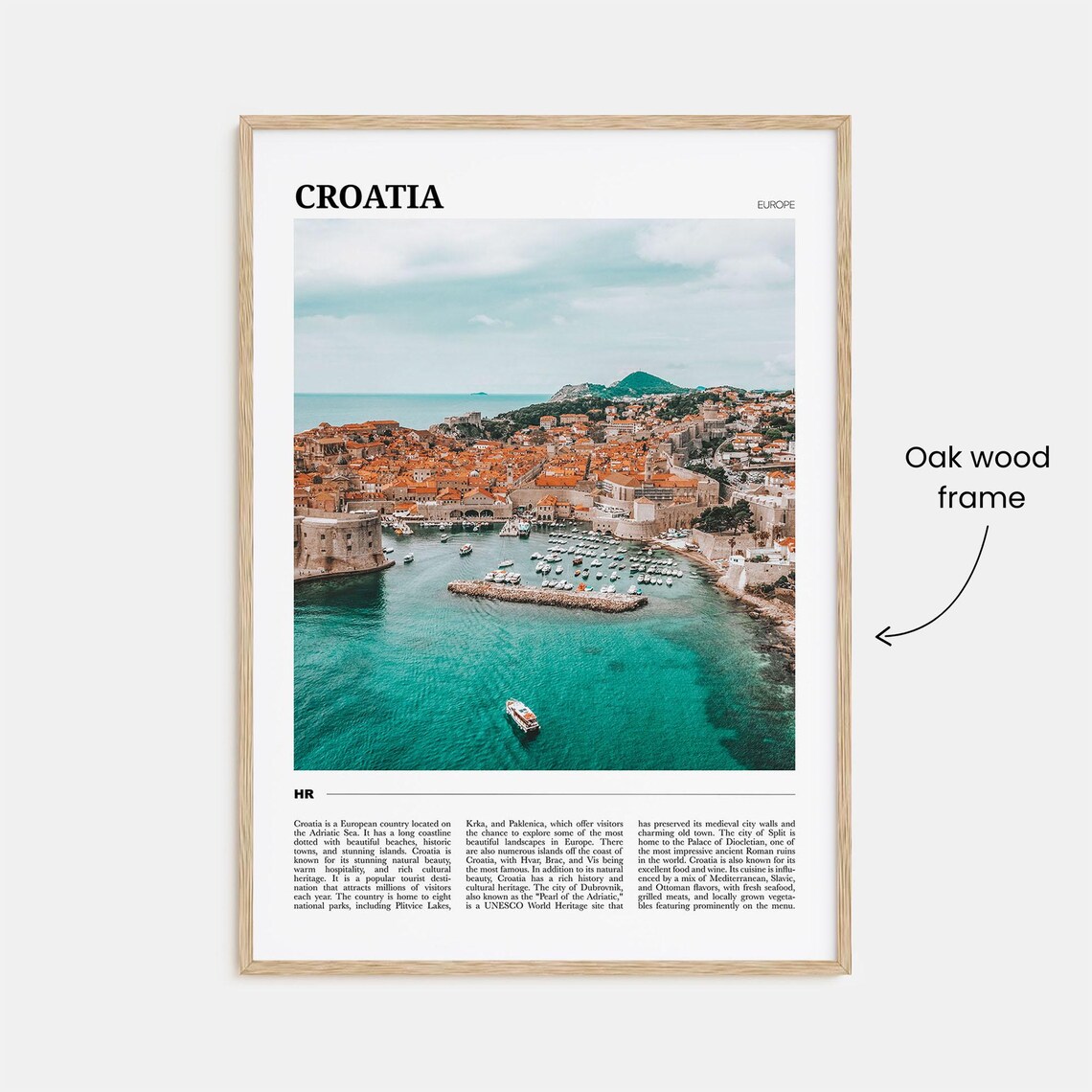Croatia Wall Art Europe Travel Poster - Image 3