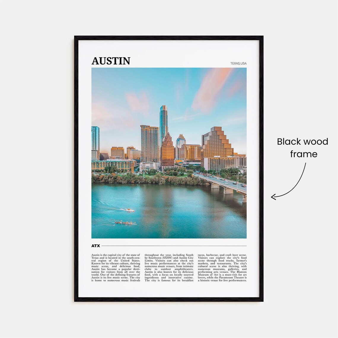 Austin Travel Poster, Texas USA Art Print - Image 2