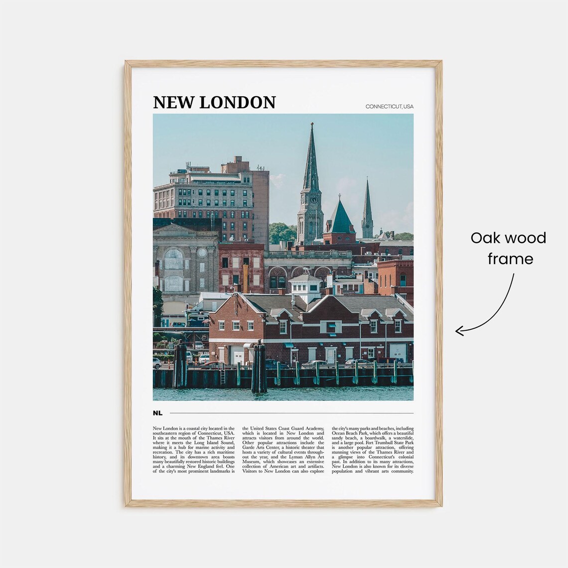 New London Travel Poster, Connecticut Travel Art - Image 3