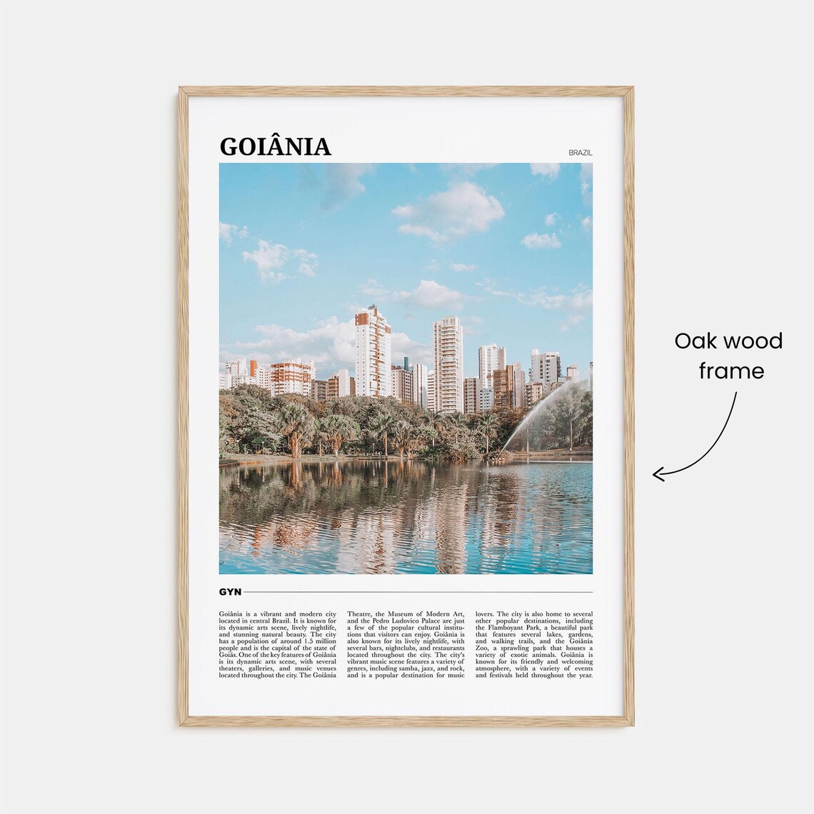 Goiania Travel Poster, Brazil Wall Art Print - Image 3