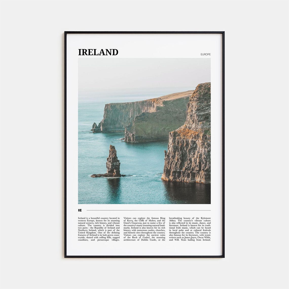 Ireland Photo Europe Travel Poster