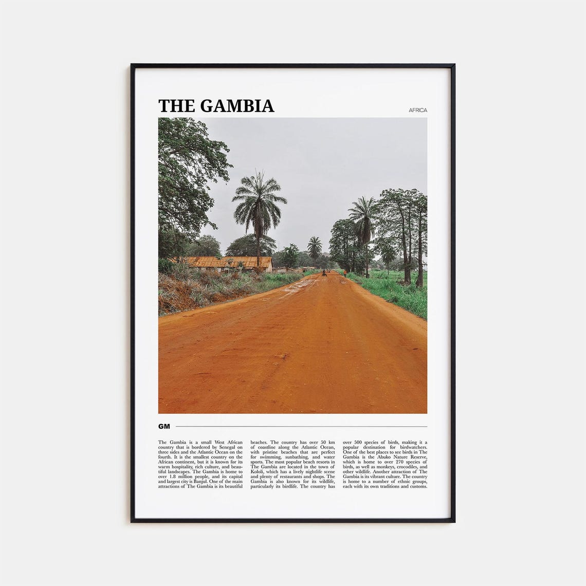 The Gambia Africa Travel Poster