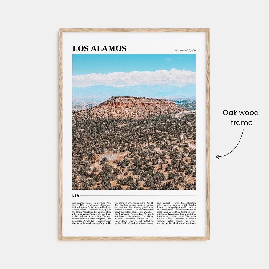 Los Alamos Travel Poster, New Mexico Art Print - Image 3