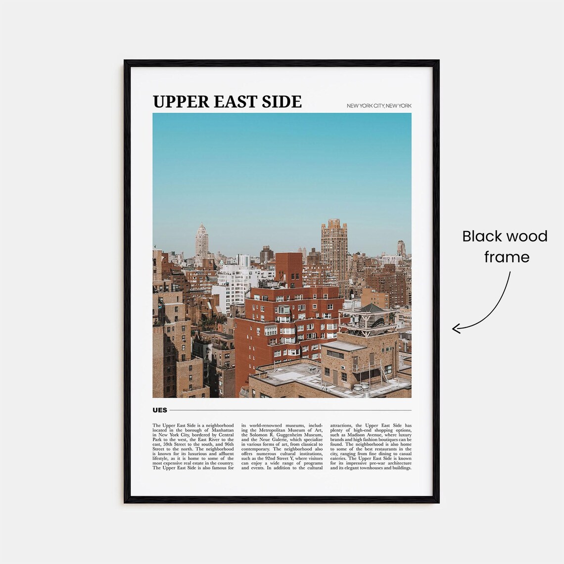 Upper East Side Travel Poster, New York Wall Art - Image 2