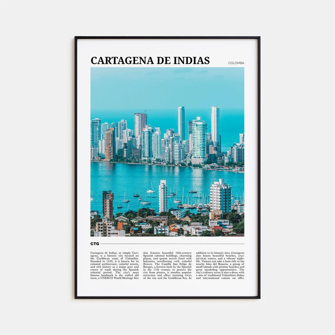 Cartagena De Indias Travel Poster Cartagena De Indias Wall Art Cartagena De Indias Poster Print Cartagena Photo Cartagena Decor