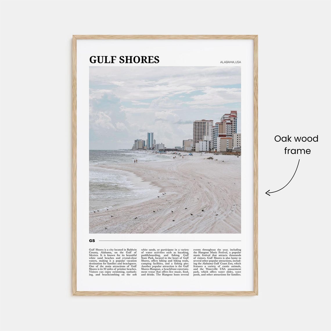 Gulf Shores Travel Poster Gulf Shores Wall Art Gulf Shores Poster Print Gulf Shores Photo Gulf Shores Decor Alabama Usa - Image 3