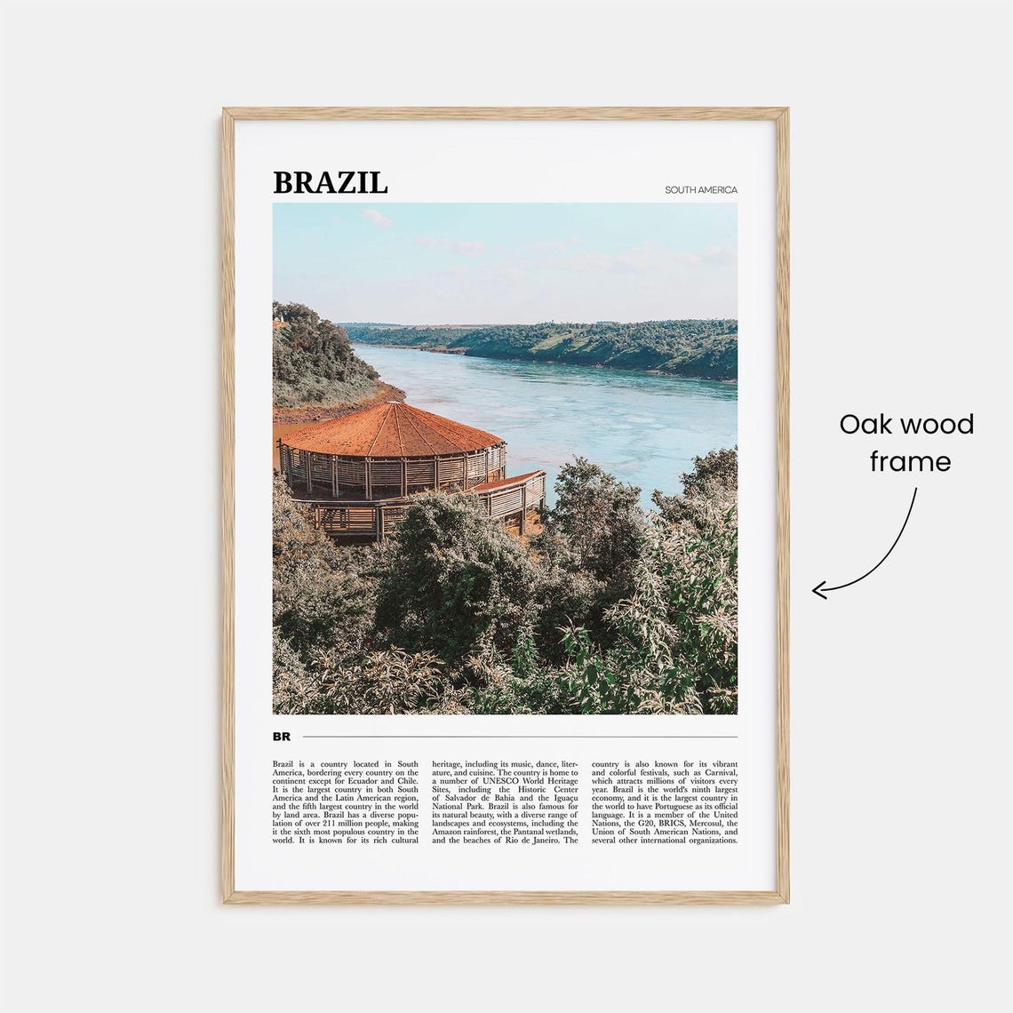 Brazil Travel Poster No 2 Brazil Wall Art Brazil Poster Print Brazil Photo Brazil Decor South America - Image 3