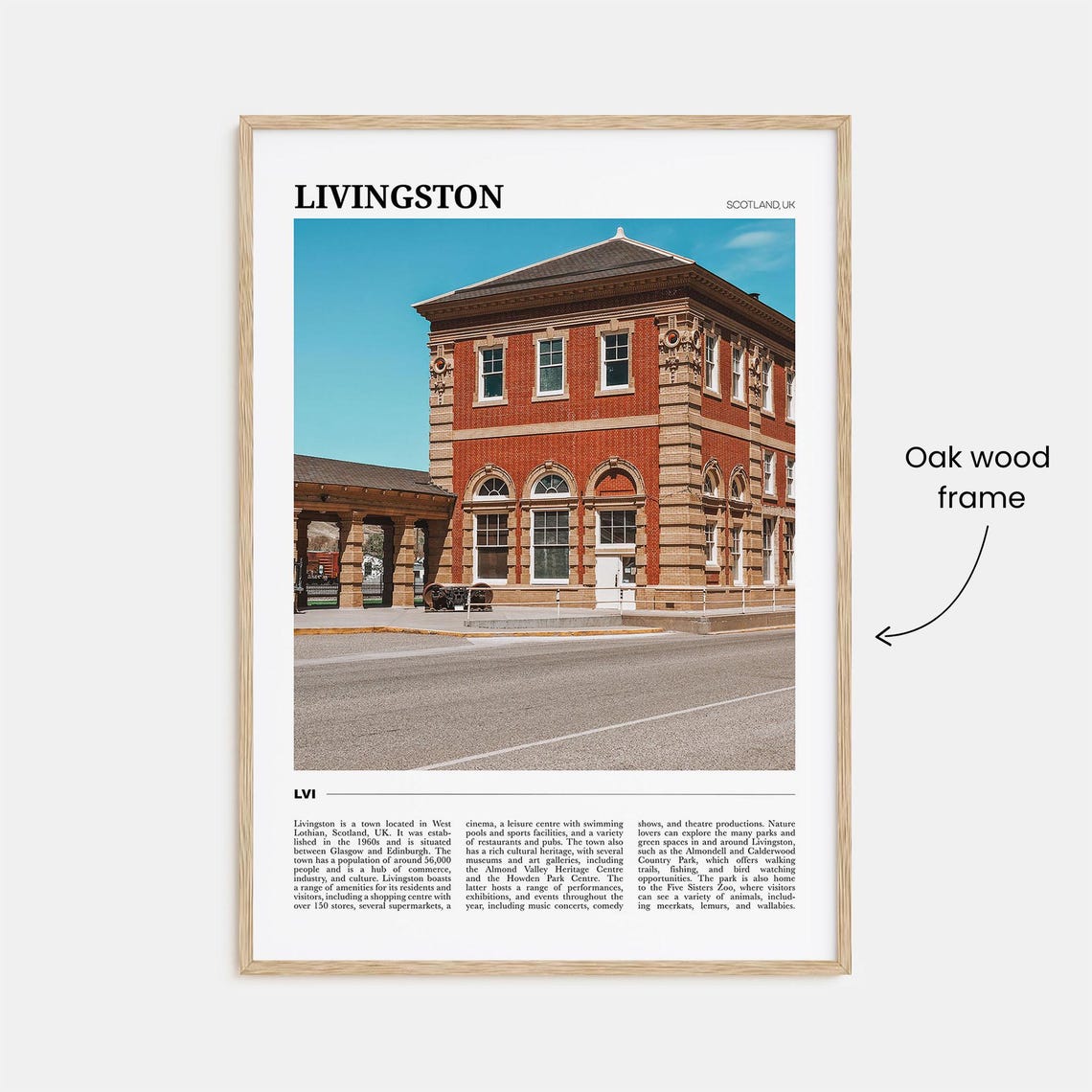 Livingston Travel Poster Livingston Wall Art Livingston Poster Print Livingston Photo Livingston Decor Scotland Uk - Image 3