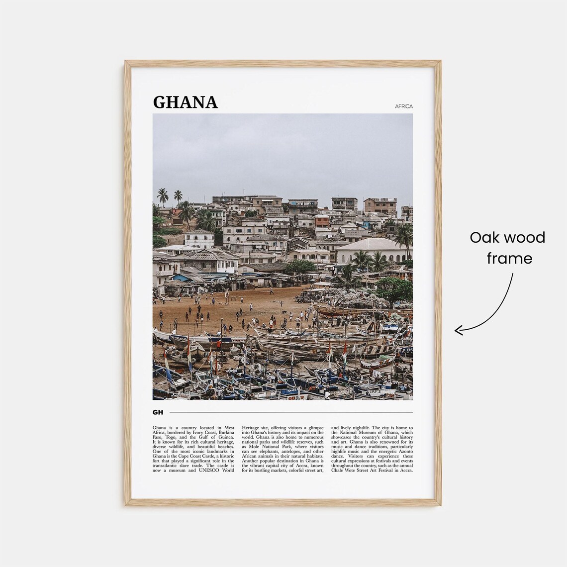 Ghana Travel Poster No 2, Africa Wall Art Print - Image 3