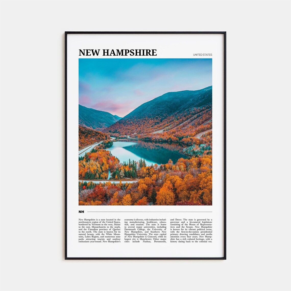 New Hampshire Travel Poster No. 2, United States