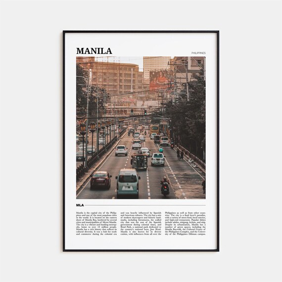 Manila Travel Poster, Philippines Wall Art